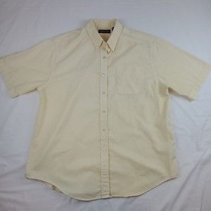 Lands End Yellow Women’s Blouse Short Sleeve Size 18